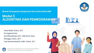 Modul Algoritma dan Pemrograman Materi Bimtek Informatika | PDF