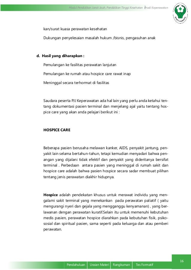 Dokumentasi Keperawatan pada Pelayanan Khusus