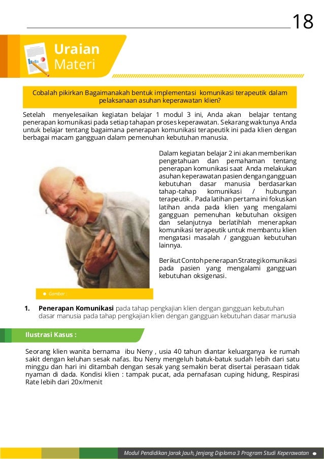 Modul 3 Penerapan Komunikasi Dalam Asuhan Keperawatan