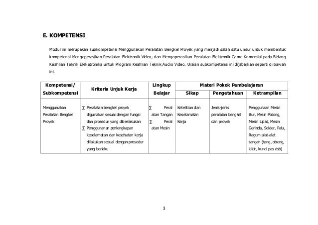 Modul 3 penggunaan peralatan bengkel 