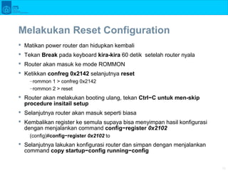 Curated visual reference: G Router Installation Procedure Reference: Modul 4 Konfigurasi Router