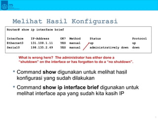 Modul 4 konfigurasi router | PPT