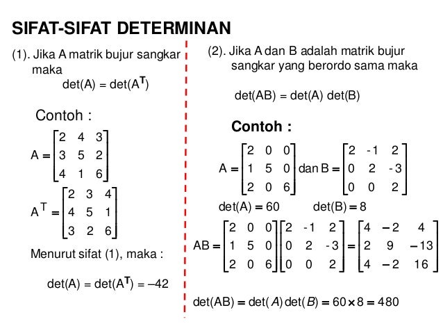 Contoh Soal Perkalian Matriks Ordo 3x3 Matematika Dasar