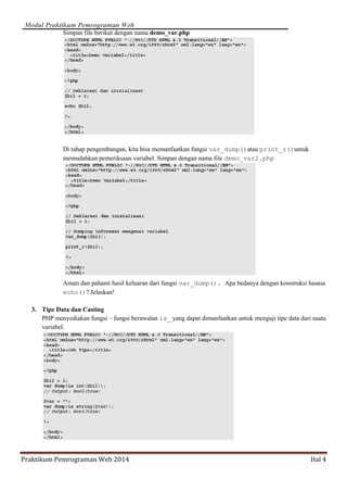Modul 4 php | PDF