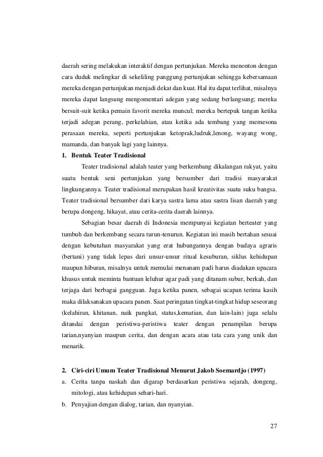 Ciri Umum Dari Make Up Dalam Pementasan Pantomim Adalah