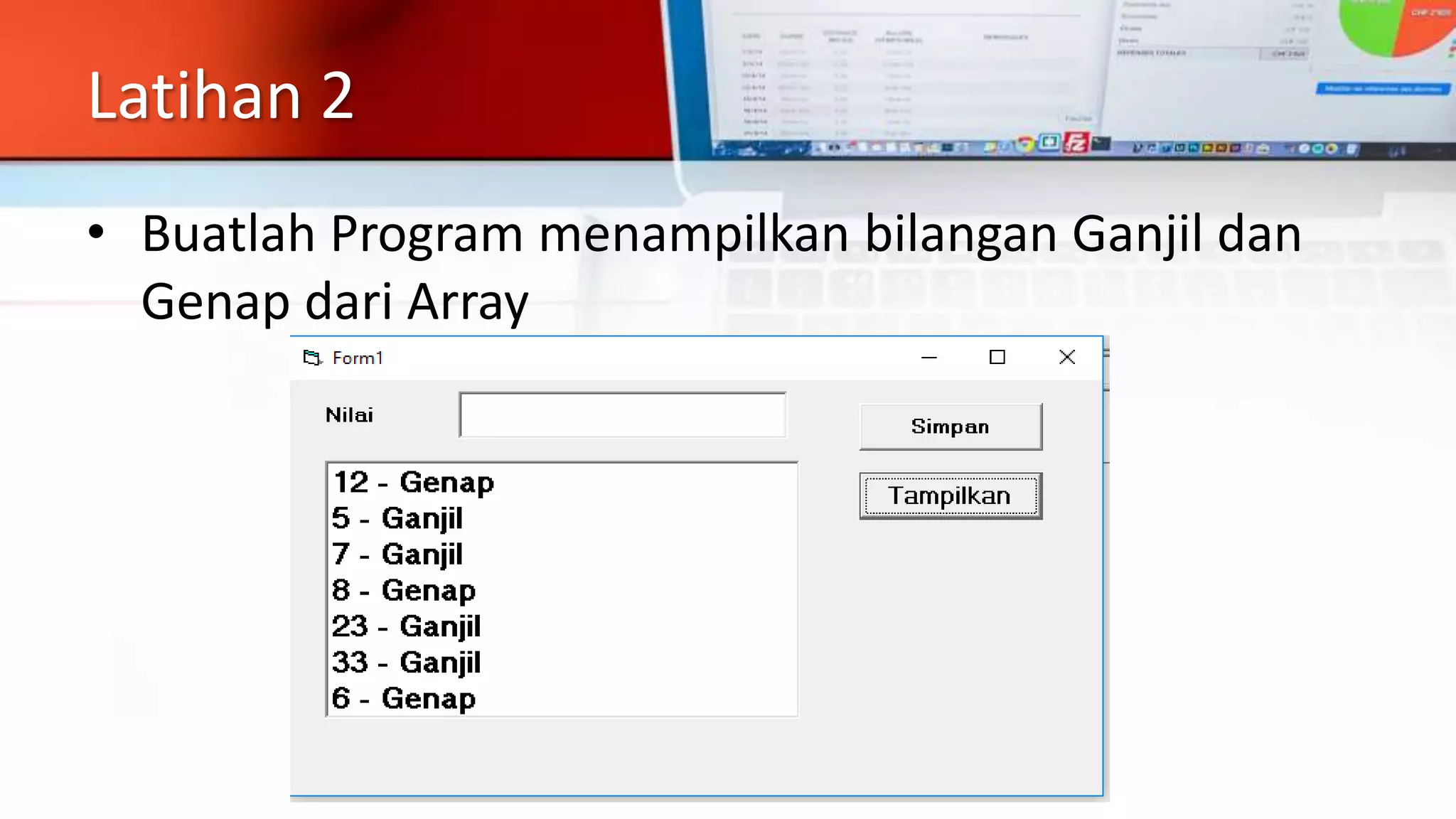 Modul 5 Array (Visual Basic) | PPT | Free Download