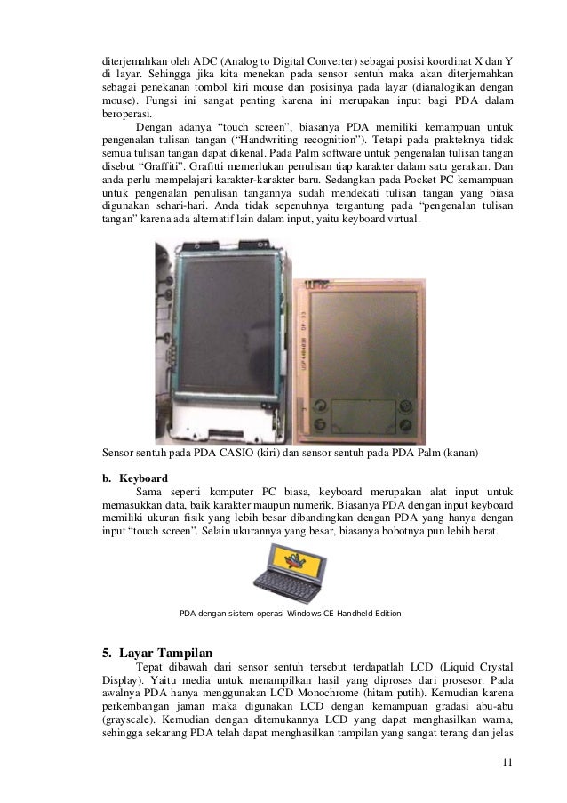 Analisis Perangkat PDA (Personal Digital Assistant)