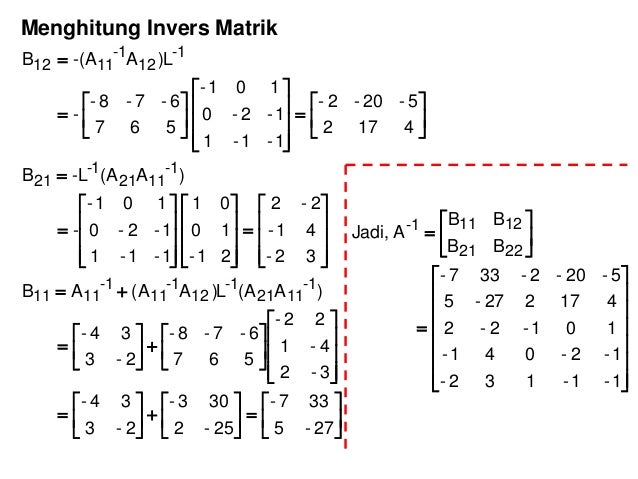 Cara Mengerjakan Invers Matriks Masnurul