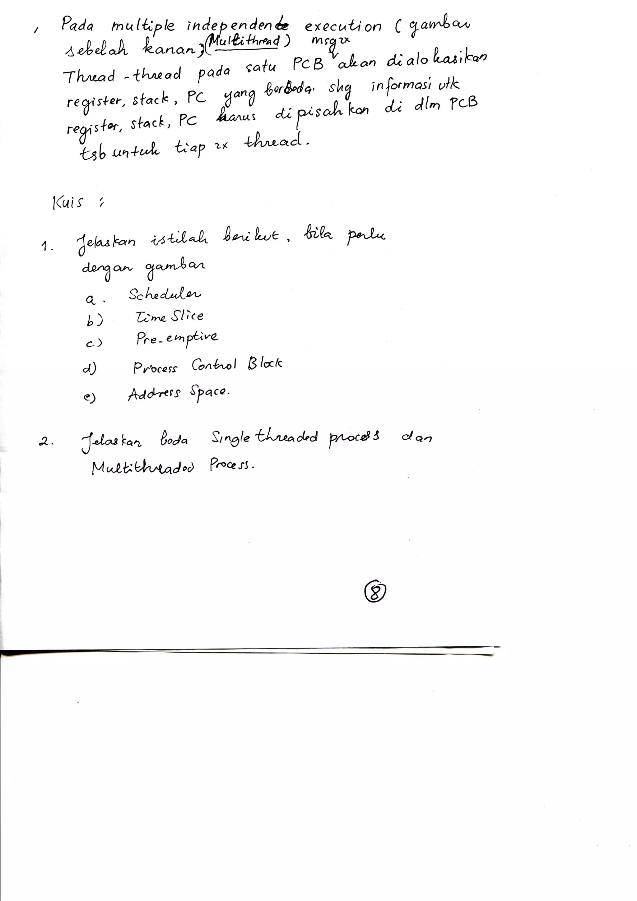 Modul SO : Review Process Thread | PDF