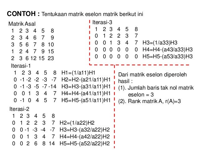 16+ Contoh Soal Matriks Eselon Tereduksi - Kumpulan Contoh Soal