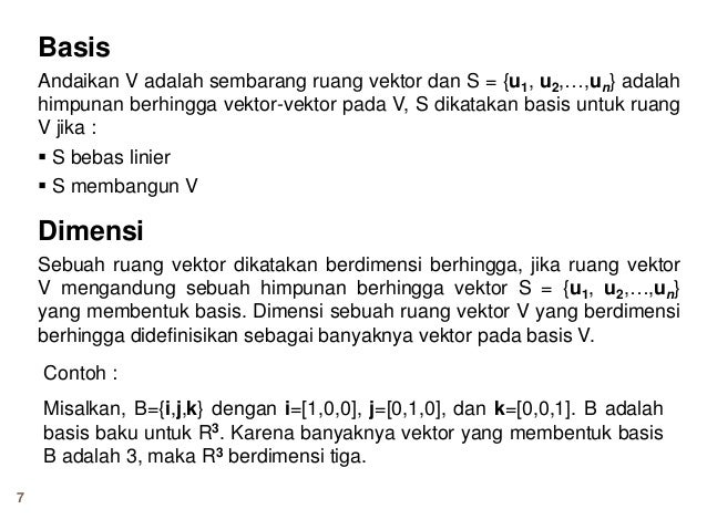 Modul 7 basis dan dimensi