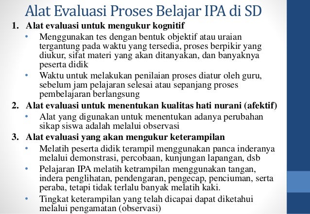 Pembelajaran Ipa Di Sd