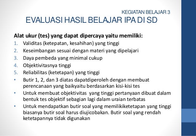 Pembelajaran Ipa Di Sd