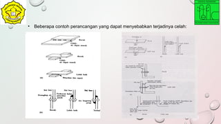 • Beberapa contoh perancangan yang dapat menyebabkan terjadinya celah:
 