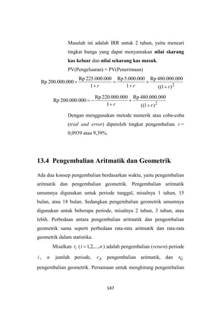Saham, Yield, dan Return (Matematika Keuangan) | PDF