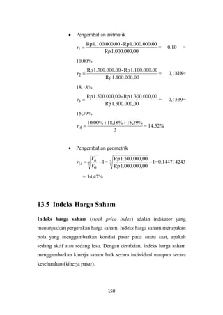 Saham, Yield, dan Return (Matematika Keuangan) | PDF
