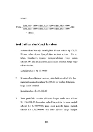 Saham, Yield, dan Return (Matematika Keuangan) | PDF