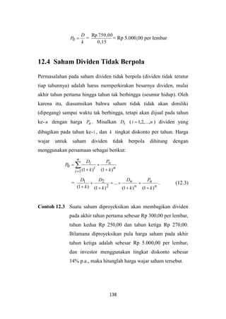 Saham, Yield, dan Return (Matematika Keuangan) | PDF