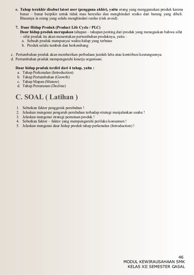 Modul 8 Kewirausahaan