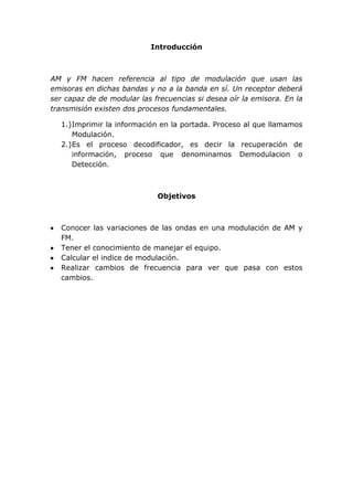 Modulacion am y fm
