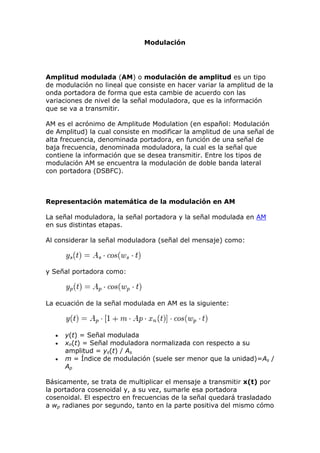 Modulacion am y fm