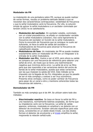 Modulacion am y fm