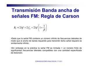 Modulacion y frecuenca comunicacion analogicas 3 | PDF