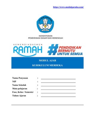 Modul Ajar Deep Learning Matematika Kelas 5 Kurikulum Merdeka | PDF