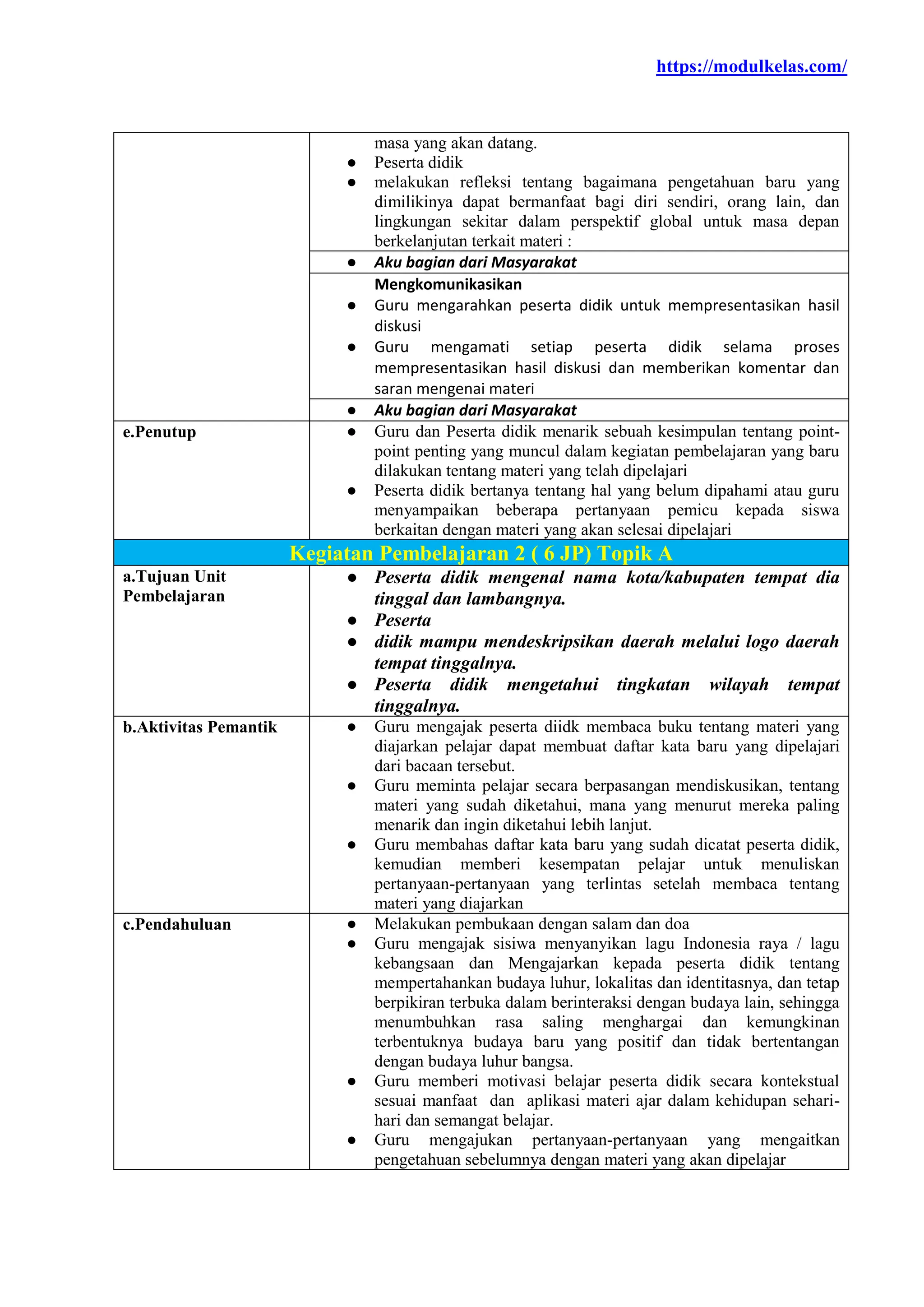 Modul Ajar IPAS Kelas 3 Fase B Kurikulum Merdeka | PDF