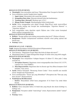 MODUL AJAR KODING KELAS 10 DEEP LEARNING CP 046 2025 | PDF