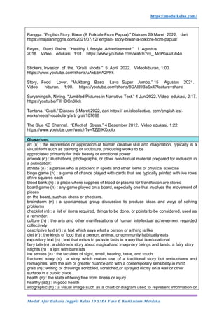 Modul Ajar Bahasa Inggris Kelas 10 SMA/MA Fase E Kurikulum Merdeka | PDF