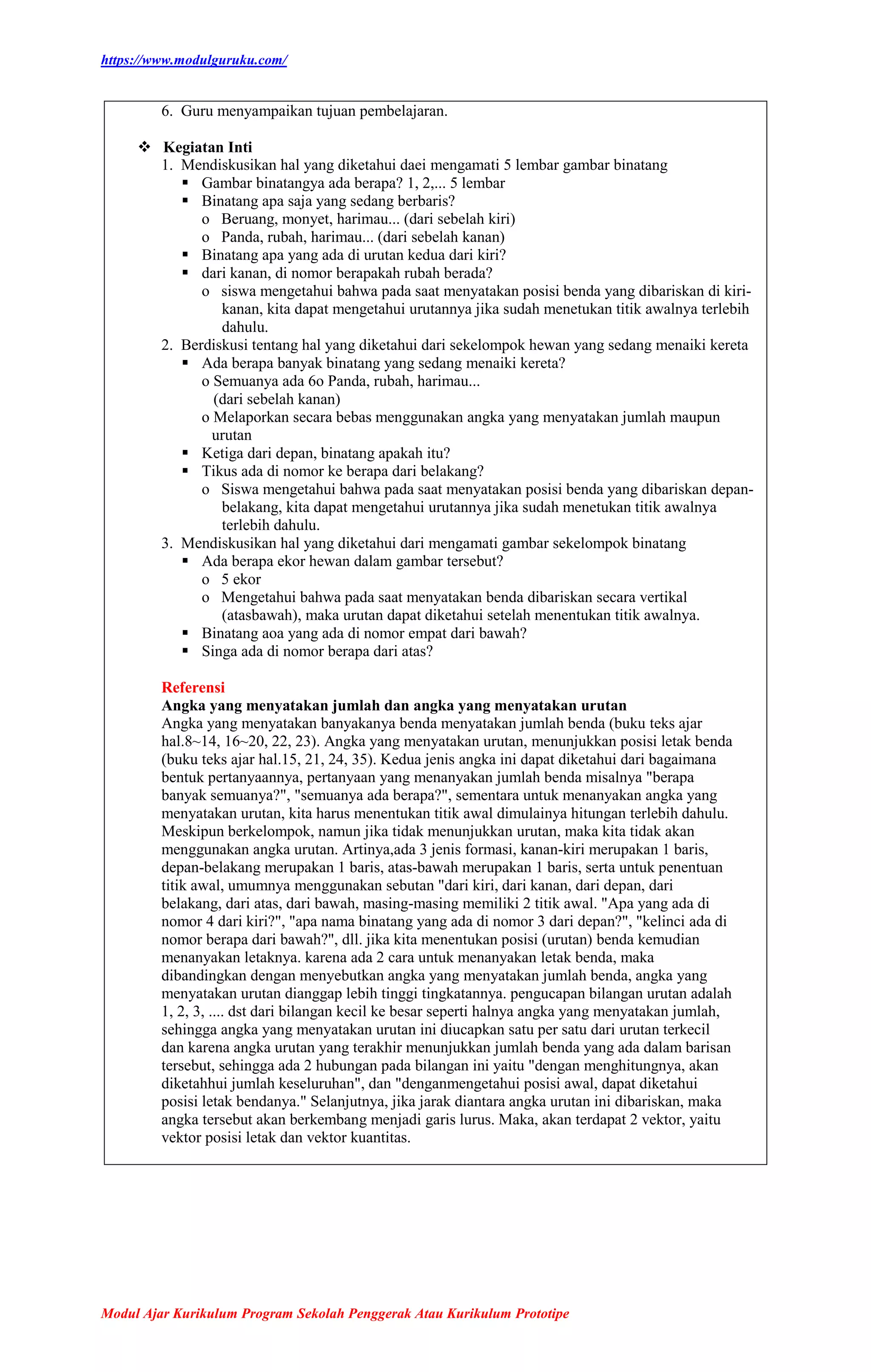 Modul Ajar Matematika BAB 3 Kelas 1 | DOCX