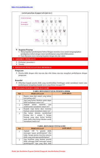 Modul Ajar Matematika BAB 3 Kelas 1 | DOCX