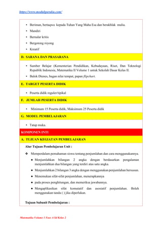 MODUL AJAR MATEMATIKA KELAS 2 BAB 4 KURIKULUM MERDEKA.docx
