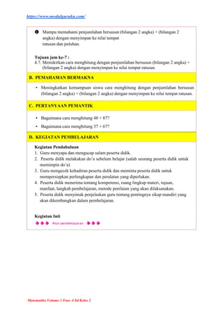 MODUL AJAR MATEMATIKA KELAS 2 BAB 4 KURIKULUM MERDEKA.docx