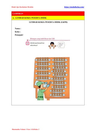 MODUL AJAR MATEMATIKA KELAS 2 FASE A KURIKULUM MERDEKA - MODULKELAS.COM