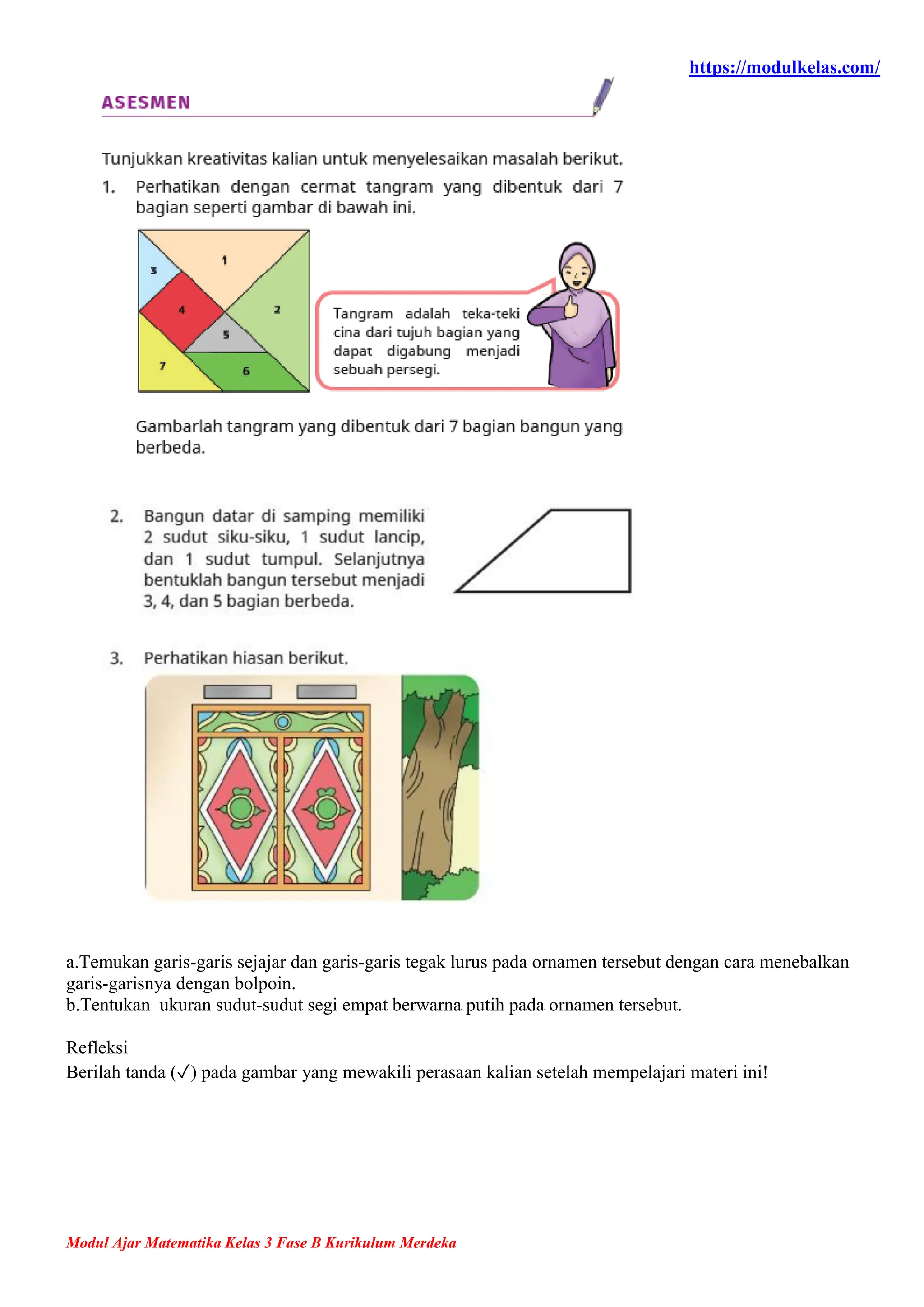 Modul Ajar Matematika Kelas 3 Fase B Kurikulum Merdeka | PDF
