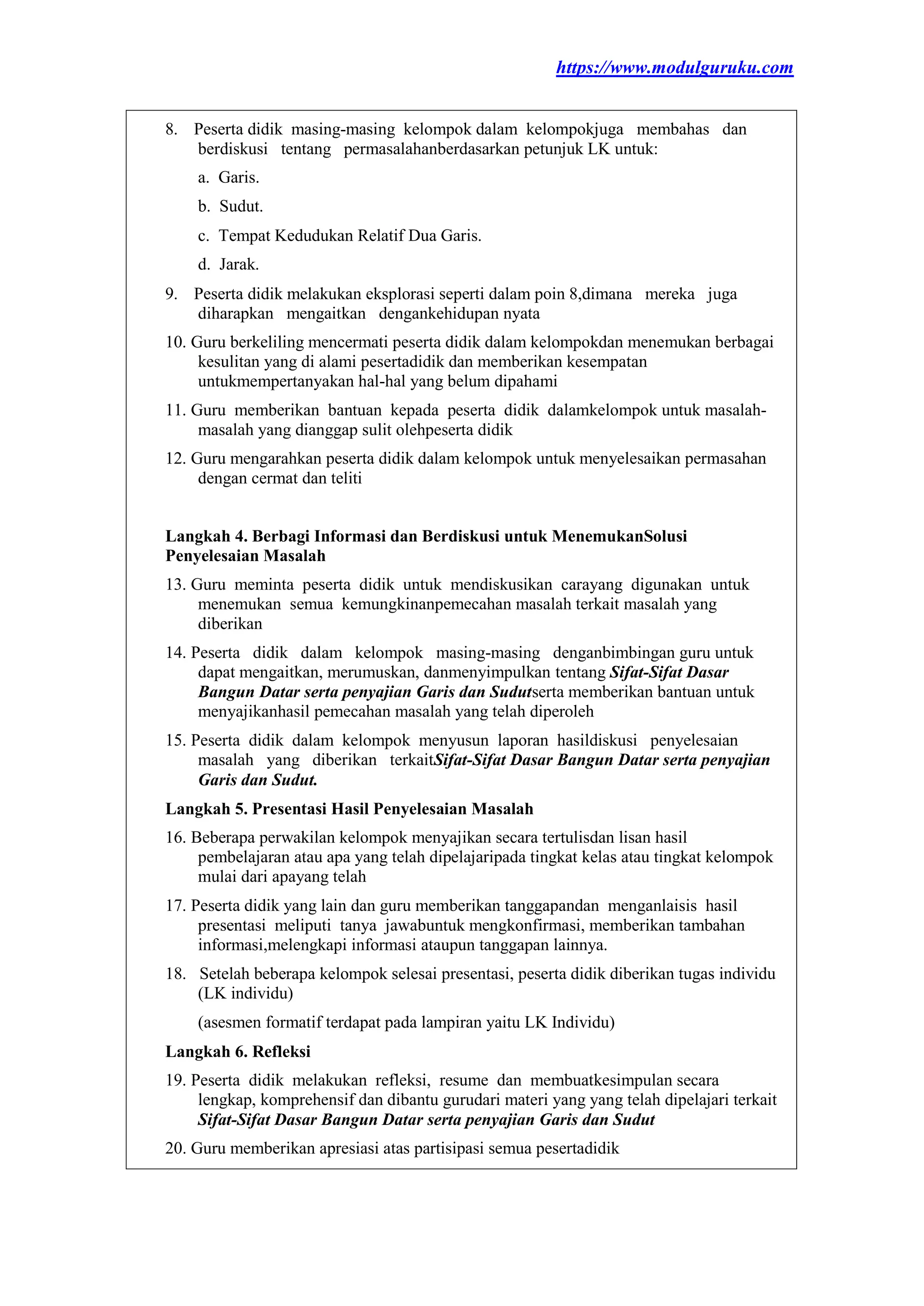 Modul Ajar Matematika Kelas 7 Bab 5 Fase D Doc