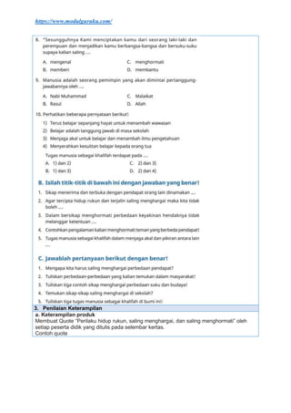 MODUL AJAR PAI DAN BUDI PEKERTI KELAS 5 BAB 3 KURIKULUM MERDEKA.docx
