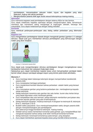 MODUL AJAR PAI DAN BUDI PEKERTI KELAS 5 BAB 3 KURIKULUM MERDEKA.docx