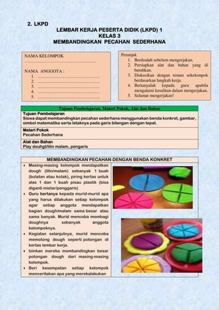 Modul ajar pembelajaran pecahan kelas 3 SD | PDF