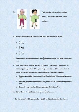 Modul ajar pembelajaran pecahan kelas 3 SD | PDF