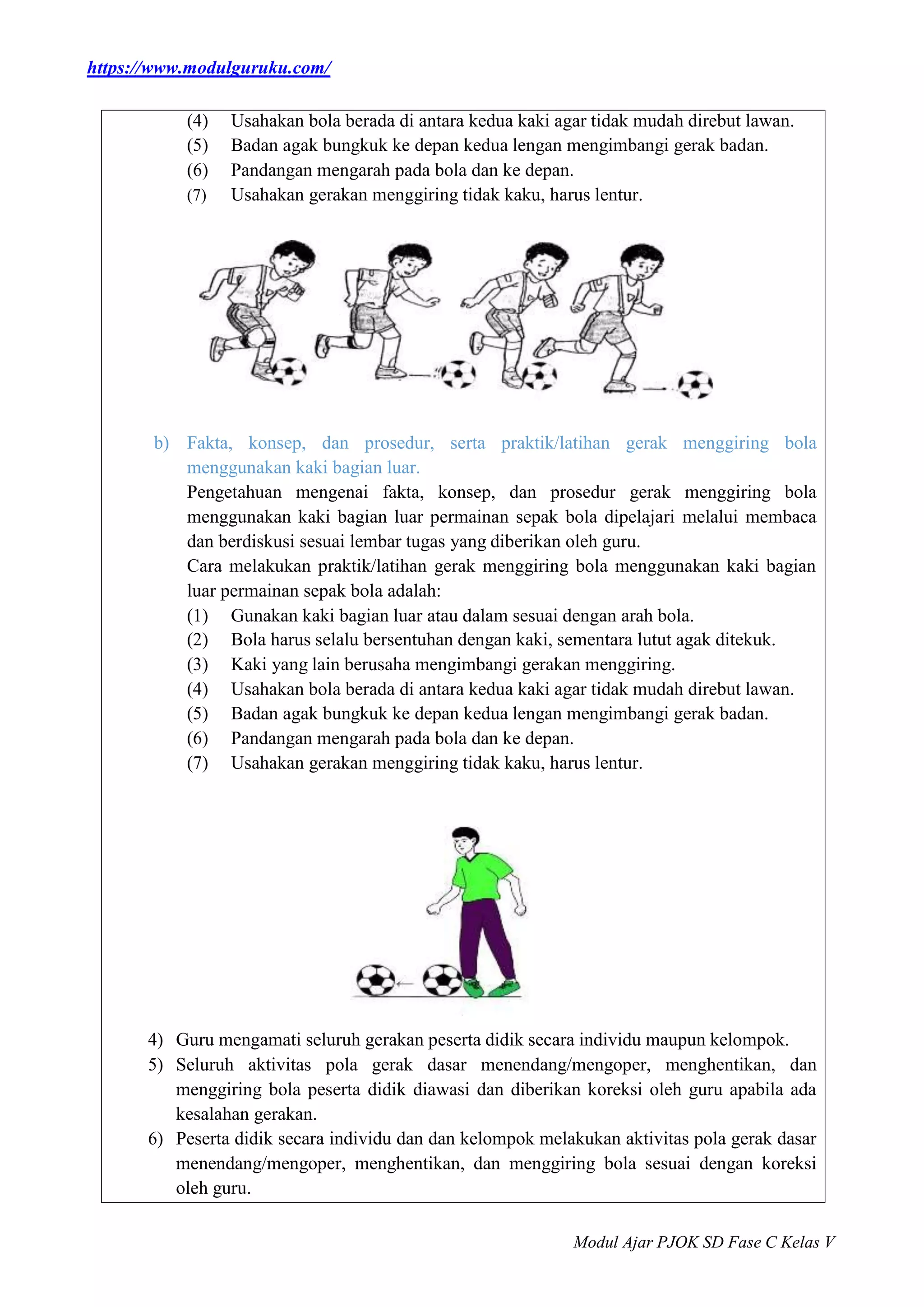 MODUL AJAR PJOK FASE C KELAS 5 KURIKULUM MERDEKA | DOCX