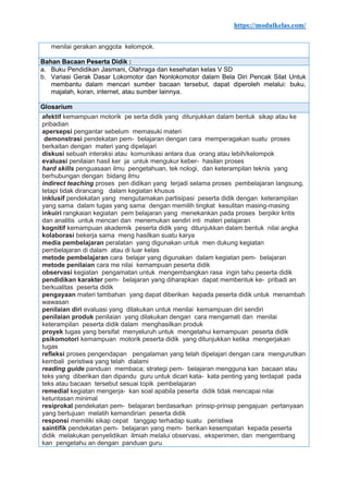 Modul Ajar PJOK Kelas 5 Fase C Kurikulum Merdeka | PDF
