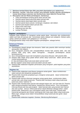 Modul Ajar PJOK Kelas 5 Fase C Kurikulum Merdeka | PDF