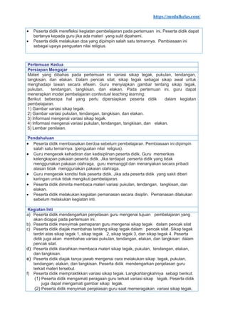 Modul Ajar PJOK Kelas 5 Fase C Kurikulum Merdeka | PDF