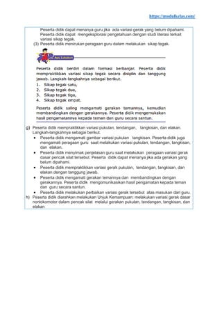 Modul Ajar PJOK Kelas 5 Fase C Kurikulum Merdeka | PDF