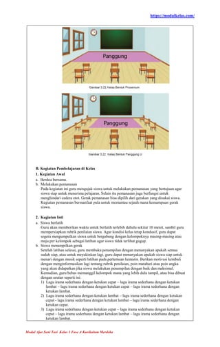 Modul Ajar Seni Tari Kelas 1 SD/MI Fase A Kurikulum Merdeka | PDF