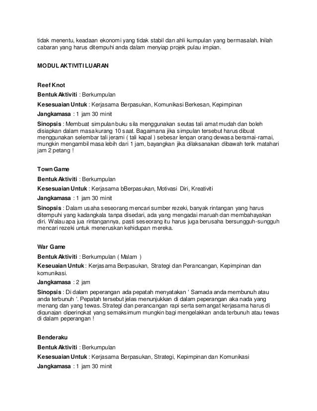 Modul Aktiviti Dalaman