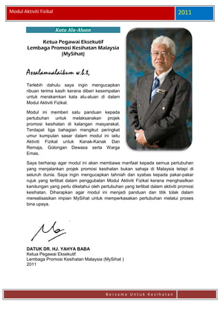 Modul Program Promosi Kesihatan